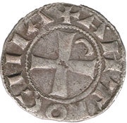 Denier à la Tête Casqué Classe A Bohemond III Majorité reverse image