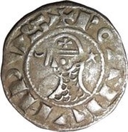 Denier à la Tête Casquée Classe F Bohemond III Majorité obverse image
