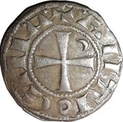 Denier à la Tête Casquée Classe F Bohemond III Majorité reverse image