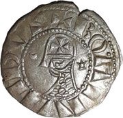 Denier à la Tête Casquée Classe J Bohemond IV Majorité obverse image