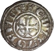 Denier Tournois - Guy II de La Roche THEBE CIVIS obverse image