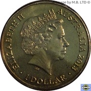 1 Dollar - Elizabeth II 4th Portrait - Year of the Snake obverse image