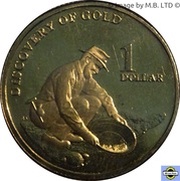 1 Dollar - Elizabeth II 4th Portrait - Mining Australia reverse image
