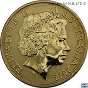1 Dollar - Elizabeth II 4th Portrait - Black Caviar - Coloured obverse image