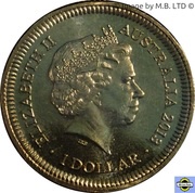 1 Dollar - Elizabeth II 4th Portrait - Bicentenary of the Holey Dollar and Dump obverse image