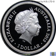 1 Dollar - Elizabeth II 4th Portrait - Bicentenary of the Holey Dollar and Dump - Silver Proof obverse image