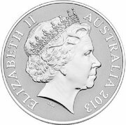 1 Dollar - Elizabeth II 4th Portrait - Saltwater Crocodile - Silver Proof obverse image