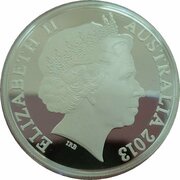 1 Dollar - Elizabeth II 4th Portrait - Silver Kangaroo obverse image