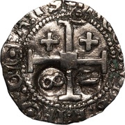 1 Gros - Catherine Cornaro and James II, Crusader and Christian states in the Eastern Mediterranean, 1473 reverse image