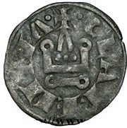 1 Denier - Charles II d'Anjou, Crusader and Christian states in the Eastern Mediterranean, 1285-1289 reverse image