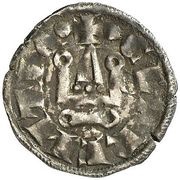 Denier - William II, Crusader and Christian states in the Eastern Mediterranean, 1245-1278 reverse image