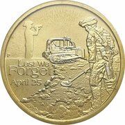 1 Dollar - Elizabeth II 4th Portrait - Lest We Forget - Engineers reverse image