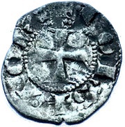 Denier Tournois - John of Gravina obverse image
