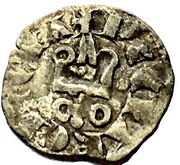 Denier Tournois - John of Gravina, Crusader and Christian states in the Eastern Mediterranean, 1318-1333 reverse image