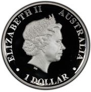 1 Dollar - Elizabeth II 4th Portrait - Koala - Silver High Relief Coin obverse image