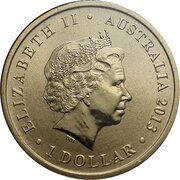 1 Dollar - Elizabeth II 4th Portrait - Bush Babies - Wombat obverse image