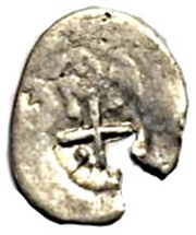 Dirham Asprocastron, Crusader and Christian states in the Eastern Mediterranean, 1362-1394 reverse image