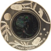 1 Dollar - Elizabeth II 4th Portrait - Opal Pygmy Possum, Australia, 2013 reverse image