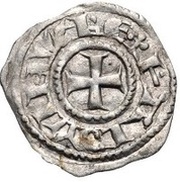 Obol - Baldwin III Tower of David - honed type obverse image