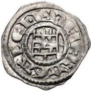 Obol - Baldwin III Tower of David - honed type, Crusader and Christian states in the Eastern Mediterranean, 1143-1163 reverse image