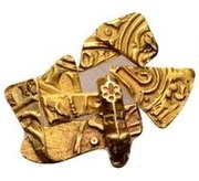Gold Bezant fragments - Anonymous Crusader imitation obverse image