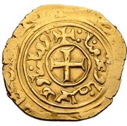 Bezant "Saracen" - Anonymous Crusader imitation - 3rd type - Acre reverse image