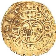 Bezant "Saracen" - Anonymous Crusader imitation - 4th type Agnus Dei - Acre obverse image