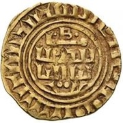 Bezant "Saracen" - Crusarder imitation "B" / "T" type - Tripoli obverse image
