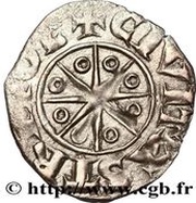 Tripoli Bohémond V Denier à l'étoile, Crusader and Christian states in the Eastern Mediterranean, 1233-1252 reverse image
