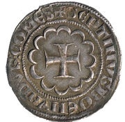 Demi-Gros - Bohemond VII, Crusader and Christian states in the Eastern Mediterranean, 1275-1287 reverse image