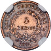5 Centavos Pattern reverse image