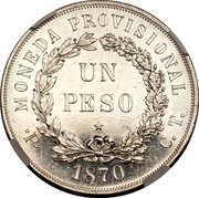 1 Peso Pattern reverse image