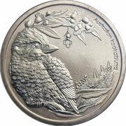 1 Dollar - Elizabeth II 4th Portrait - Bush Babies - Kookaburra reverse image