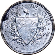 Souvenir Peso Type I; Date widely spaced obverse image