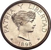 1 Peso reverse image