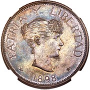 1 Peso Pattern reverse image