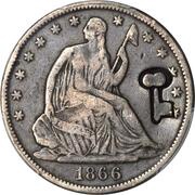 50 Centavos Countermarked obverse image