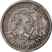 50 Centavos Countermarked, Cuba, 1872-1877 reverse image