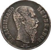 1 Peso Countermarked obverse image