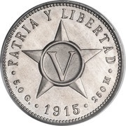 5 Centavos reverse image