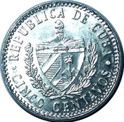 5 Centavos Patria o Muerte obverse image