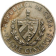 20 Centavos José Martí obverse image