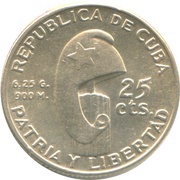 25 Centavos José Martí obverse image