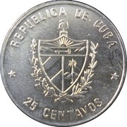 25 Centavos Carlos J. Finlay obverse image