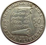50 Centavos José Martí obverse image