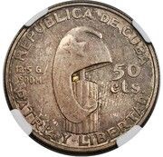 50 Centavos José Martí; Pattern obverse image
