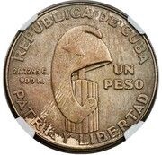 1 Peso José Martí; Pattern obverse image