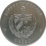 1 Peso Moscow '80 Olympics obverse image