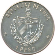 1 Peso Moscow '80 Olympics obverse image