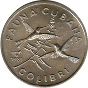 1 Peso Emerald Hummingbird reverse image